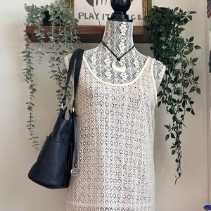 Sea Coast crochet mesh maxi dress